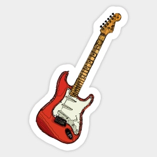 Electric Guitar Sticker